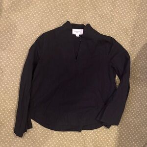 Pomander Place Black Long Sleeve Blouse